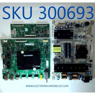 KIT DE TARJETAS PARA TV HISENSE / MAIN 282836 / RSAG7.820.10638/ROH / 65A53FUA(0003) / 282837 / FUENTE 290739 / RSAG7.820.9999/ROH / T-CON 291479 / RSAG7.820.11117/ROH / 293768 / DISPLAY HV650QUB-F70 / PANEL HD650Y1U72-T0L2 / MODELO 65A6G 65A53FUA